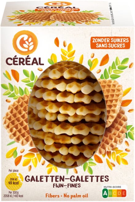 Céréal Galetten Fijn Suikervrij - 3 x 150 gr - Voordeelverpakking