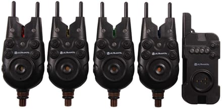 Ultimate Elite Bite Alarm Beetmelder Set 4+1 - Beetmelder