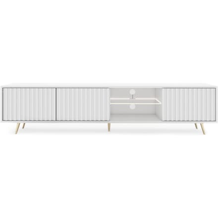 Selsey Bello - RTV 175 cm - Wit met gouden poten