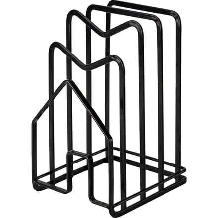 Support de Rangement pour Planches à Découper Polyvalent Support Organisateur pour Planches à Découper, Casseroles, Couvercles de Casseroles pour Cuisine Black