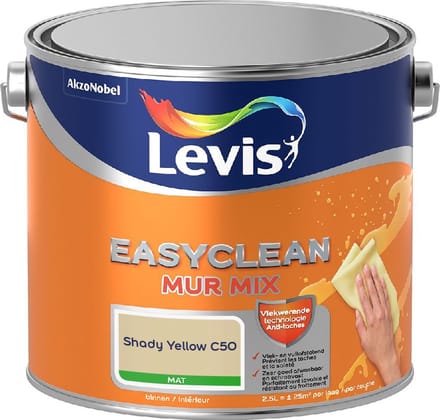 Levis - Easyclean Mur Mat Mix - Shady Yellow C50 - Mengverf - 2,5 L