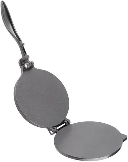 Tortillapers - Deegpers Taartmaker - Thuis Gebak Maken - Multifunctioneel Ontwerp - 16cm - Zwart