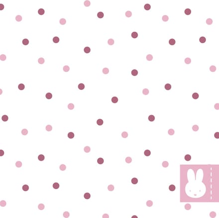 Haza Witbaard Napkins Miffy Pink 20 pcs.