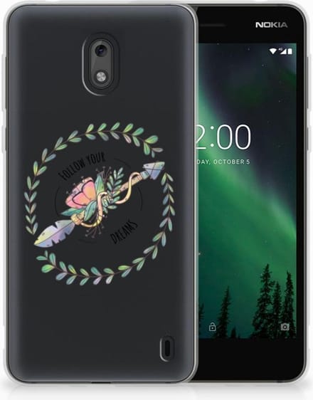 Nokia 2 Telefoonhoesje met Naam Boho Dreams