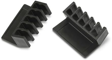 Kabelgeleiders Zelfklevend - 2-delig - 7mm - Zwart