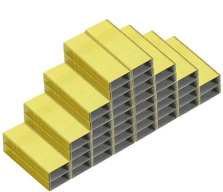 Mini Nietjes - Kantoorclips - Documenten Binden - 12 Vel Capaciteit - 0.9cm Lengte - Geel