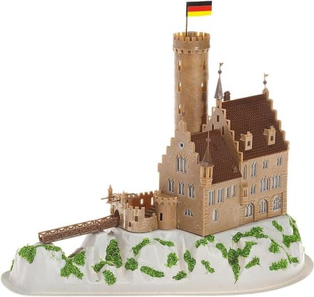 Kasteel Lichtenstein met berg - Modelbouwpakket 243 x 143 x 172 mm