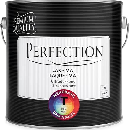 Perfection Mengbasis WIT – 1 L – Mat – Terpentinebasis Muurverf