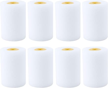 Set van 8 medium verfrollers van 5 cm voor een ultra-gladde afwerking op muren en plafonds met emulsieverf en satijnglansverf.