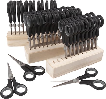 Kinderschaar, L: 14 cm, rechts- & linkshandig, zwart, 1 set
