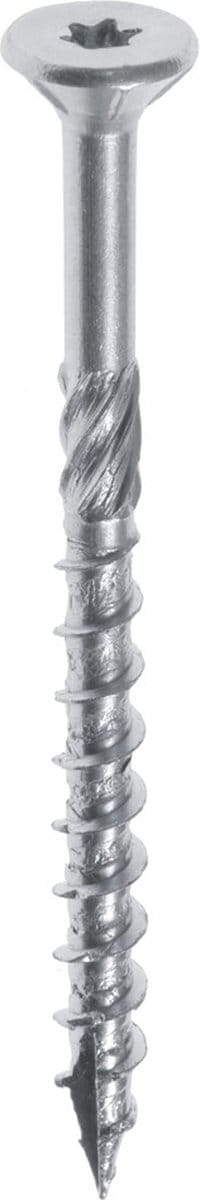 Woodies - schroeven Ultimate - Torx 25 Platkop - 5 x 60mm - Deeldraad - RVS (200 stuks)