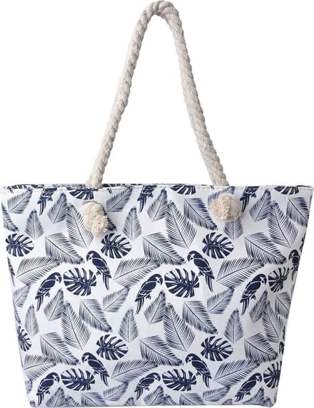 Juleeze | Tas 43*33 cm grijs | Grijs | Polyester | Rechthoekig | Blaadjes | JZBG0199