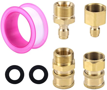 Dailygoods - Set van 4 Hogedrukreiniger Adapters voor Snelkoppeling