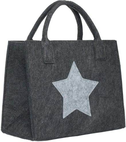 Vilten tas boodschappentas boodschappentas vrijetijdstas 35x20x28 cm