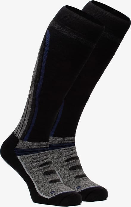 2 paar Mountain Peak skisokken - Blauw - Maat 43/46