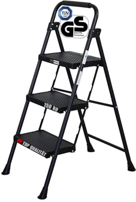 Professionele inklapbare trapladder met 3 treden - Draagvermogen 150 kg