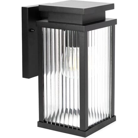 KS Verlichting buitenverlichting - Ripley Wandlamp - Large - schemersensor - Modern - E27 - Zwart