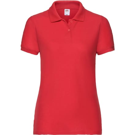 Fruit of the Loom Dames/Dames Lady Fit 65/35 Poloshirt (Rood)