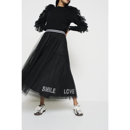 10DAYS Tulle Skirt Black Größe: S | Maxiröcke Outlet | Damen | Schwarz
