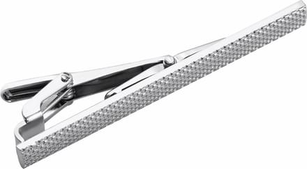 WiseGoods Luxe Stropdas Clip - Dasspeld Klem - Dasklem - Stijlvol - 6 x 1.5 cm - Zilver