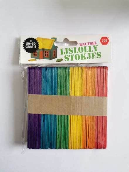 Knutsel ijslollystokjes 100 stuks | Gekleurd | Knutselen | Hobby