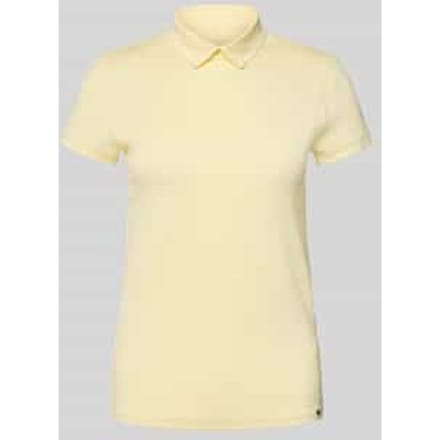 Slim fit T-shirt met polokraag
