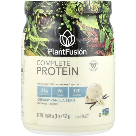 PlantFusion, Protéine Complète, Vanille Crémeuse, 1 lb (450 g)