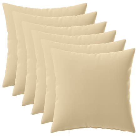 vidaXL - Kussensloop - 6 - pcs - HEERLEN - Beige - 30 - x - 30 - cm - Polyester
