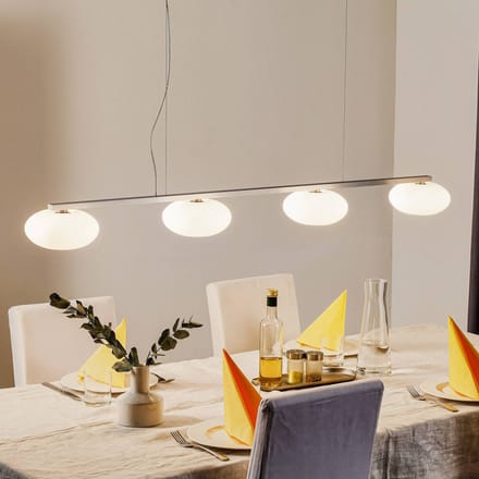 Casablanca Aih - Hanglamp met vier glazen kappen