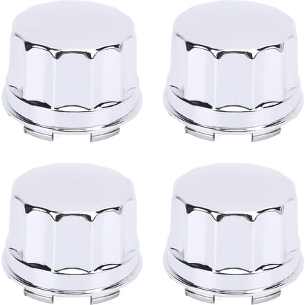 4 Stuks ATV Band Wielnaafkap Elektroplating Afwerking Midden Wielnaafkap Afdekking voor 8Inch 10inch 12inch 14inch Legering white