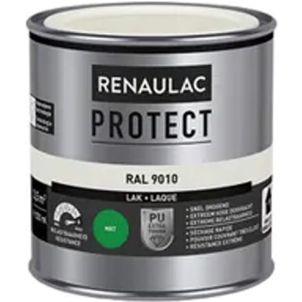 Renaulac Houtlak Binnen Protect - Zuiver Wit - Mat - 250ml