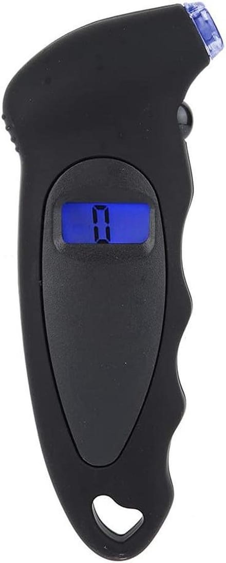 Digitale Bandenspanningmeter - PSI Tester - Veilig Rijden - 4 Eenheden LCD - Draagbaar - Zwart
