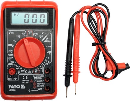 Yato YT-73080 - Digitale Multimeter - Buzzer - Holster - Automatisch Uitschakeling