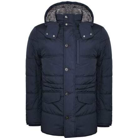 Hackett Londen Anorak Fleece Heren Navy Jas
