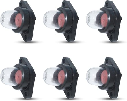 Primer Bulb Set - Brandstofpompje - Motoronderhoud - Universele Pasvorm - 6 stuks - Transparant