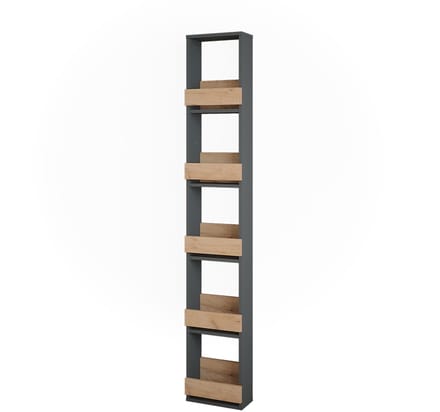 Vicco Repose Wijnglasrek – 30 x 180 cm Eik goud/antraciet
