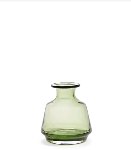 Serax Vaas-Vaas voor Bloemen Glas Groen D 15 cm H 16 cm