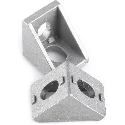 10 stuks Aluminiumlegering L-vorm Hoekbeugel Rechte Hoek Versteviging Bevestigingsmiddel 20x20mm