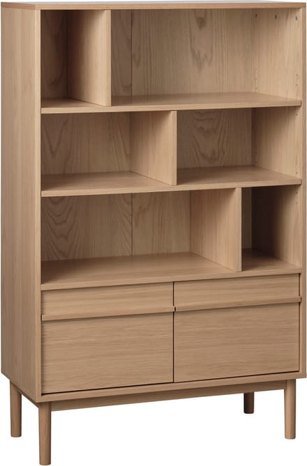 Boekenkast Naturel Eikenhout - Gewicht 43kg - 90,1x40x140cm