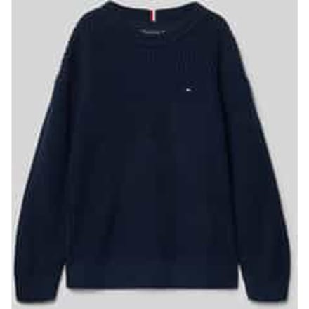 Regular fit gebreide pullover van katoenmix