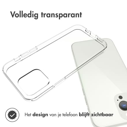 Accezz Hoesje - Geschikt voor Apple iPhone 13 Pro - Clear Backcover - Transparant
