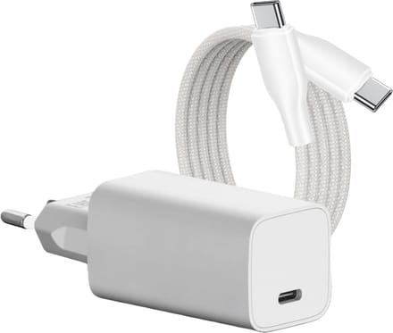 Snellader met usb-c kabel 3 meter - 65 Watt - Geschikt voor Dell, HP, MacBook, Samsung, iPhone 16 etc