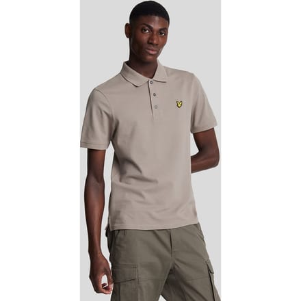 Lyle & Scott-logo op de borst Sage Uniform groen poloshirt