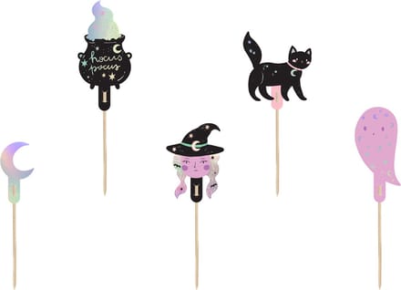 PartyDeco - Cupcake toppers Halloween (6 stuks)