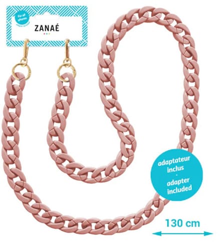 Zanae Universeel telefoon koord ketting - Blush