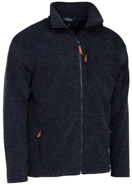 Kinetic Quest Wind Stop Fleece Met Volledige Rits Blauw M Man