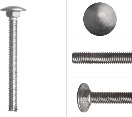 Slotbouten RVS M6 x 70 mm | 50 stuks