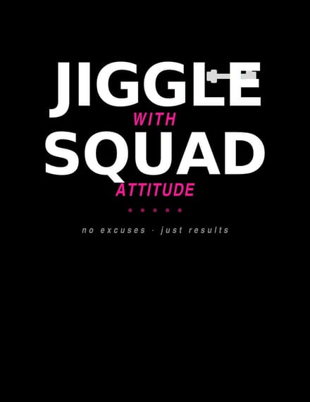 BoldCurves 'Jiggle Squad Attitude' Vest met Rits - Maat S