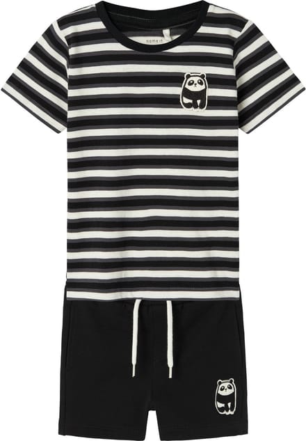 NAME IT NMMDIKE SS TOP/SWE SHORTS SET PB Jongens Kledingset - Maat 122