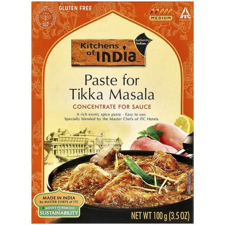 Pâte Pour Tikka Masala, Concentré Pour Sauce, Moyen, 3,5 oz (100g)